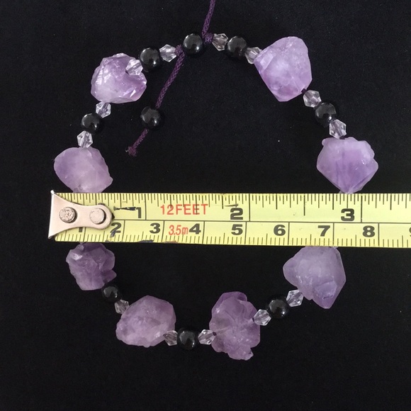 Amethyst Rock Beaded Bracelet - Picture 8 of 8